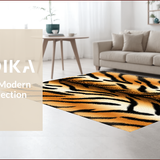 Ultra Soft Area Rug, Non Slip, Stain Resistant, Washable Area Rugs for Living Room, Bedroom, Luxury Tiger Skin Meditation Space Area Rug(Brown)