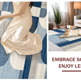 Minimalist Textured Linear Abstraction(Blue)