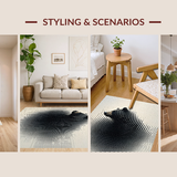 Trendy Monochrome Shag(Black)