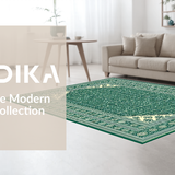 Elegant Geometric Green Tones(Green)