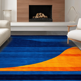 Trendy Orange and Blue Fusion(Blue)