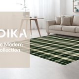 Distinctive Olive Geometry Designs(Black)