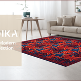 Ultra Soft Area Rug, Non Slip, Stain Resistant, Washable Area Rugs for Living Room, Bedroom, Vintage Texas Flag Bathroom Non-Slip Rug(Red)