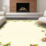 Festive Colorful Rabbit Illustration(Beige)