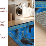 Contemporary Gold Accent Geometry(Blue)