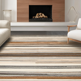 Ultra Soft Area Rug, Non Slip, Stain Resistant, Washable Area Rugs for Living Room, Bedroom, Classic Vintage Rag Rug Appeal(Brown)