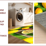 Ultra Soft Area Rug, Non Slip, Stain Resistant, Washable Area Rugs for Living Room, Bedroom, fruit lemon bath mat(Yellow)