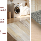 Ultra Soft Area Rug, Non Slip, Stain Resistant, Washable Area Rugs for Living Room, Bedroom, Classic Neutral Vintage Charm(Beige)