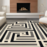 Elegant Faded Geometric Arrangement(Beige)