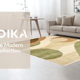 Contemporary Earthy Abstract Swirls(Beige)