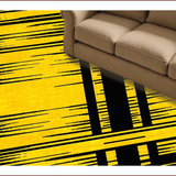 Ultra Soft Area Rug, Non Slip, Stain Resistant, Washable Area Rugs for Living Room, Bedroom, Vivid Tiger Stripe Aesthetic(Yellow)