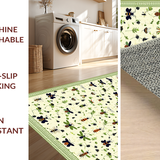 Ultra Soft Area Rug, Non Slip, Stain Resistant, Washable Area Rugs for Living Room, Bedroom, Whimsical Insect Motif Accent(Beige)