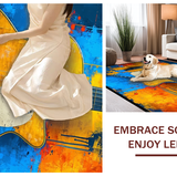 Chic Abstract Guitar Silhouette(Blue)