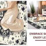 Luxurious Textured Ogee Patterning(Black)