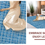Ultra Soft Area Rug, Non Slip, Stain Resistant, Washable Area Rugs for Living Room, Bedroom, Whimsical Bow Area Rug(Blue)
