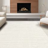 Ultra Soft Area Rug, Non Slip, Stain Resistant, Washable Area Rugs for Living Room, Bedroom, Textured Popcorn Knit Accent(Beige)