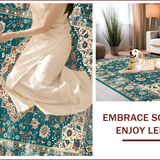 Chic Green Tiled Design(Blue)