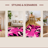 Vivid Tiger Striped Aesthetic(Pink)