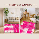 Chic Plush Abstract Visual(Pink)