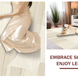 Artful Beige Tiled Composition(Beige)