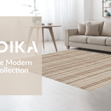 Ultra Soft Area Rug, Non Slip, Stain Resistant, Washable Area Rugs for Living Room, Bedroom, Timeless Creamy Jute Aesthetic(Beige)