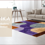 Ultra Soft Area Rug, Non Slip, Stain Resistant, Washable Area Rugs for Living Room, Bedroom, Neutral Abstract Low Pile(Brown)