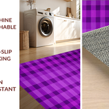 Ultra Soft Area Rug, Non Slip, Stain Resistant, Washable Area Rugs for Living Room, Bedroom, Dynamic Colorful Phrase with Modern Aesthetic(Purple)