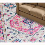 Geometric Blush Design with Vintage Appeal(Pink)