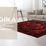 Contemporary Ogee Print(Red)