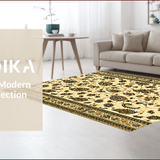 Traditional Paisley Golden Beige Prayer for Meditation(Beige)