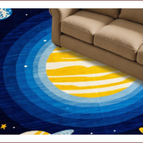 Vibrant Solar System Illustration(Blue)