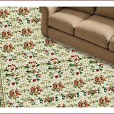 Ultra Soft Area Rug, Non Slip, Stain Resistant, Washable Area Rugs for Living Room, Bedroom, Boho Olive Green Living Room Washable Rug(Beige)