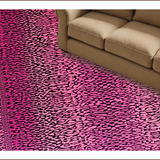 Ultra Soft Area Rug, Non Slip, Stain Resistant, Washable Area Rugs for Living Room, Bedroom, Stylish Retro Leopard Vibe(Pink)