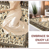 Ultra Soft Area Rug, Non Slip, Stain Resistant, Washable Area Rugs for Living Room, Bedroom, Traditional Beige Paisley Living Room Non-Slip Rug(Beige)