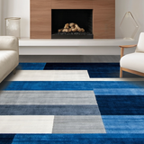 Elegant Monochrome Artful Design(Blue)