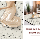 Elegant High Contrast Dot Design(Beige)