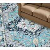 Blue Abstract Graphic Motif(Blue)