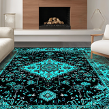 Sophisticated Black Teal Harmony(Black)