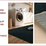 Ultra Soft Area Rug, Non Slip, Stain Resistant, Washable Area Rugs for Living Room, Bedroom, Retro Music Record Bedroom Non-Slip Vinyl Rug(Black)
