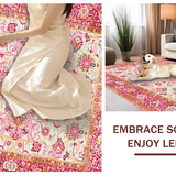 Chic Rose Toned Geometric Design(Pink)