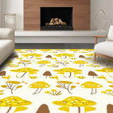 Ultra Soft Area Rug, Non Slip, Stain Resistant, Washable Area Rugs for Living Room, Bedroom, Lively Abstract Nature Embrace(Yellow)