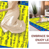 Ultra Soft Area Rug, Non Slip, Stain Resistant, Washable Area Rugs for Living Room, Bedroom, Joyful Symphonic Motif Arrangement(Blue)