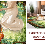 Vibrant Abstract Woodland Imagery(Green)