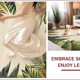 Ultra Soft Area Rug, Non Slip, Stain Resistant, Washable Area Rugs for Living Room, Bedroom, Elegant Soft Neutral Botanical Motif(Beige)