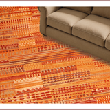 Ultra Soft Area Rug, Non Slip, Stain Resistant, Washable Area Rugs for Living Room, Bedroom, Fluffy Shaggy Plush(Orange)