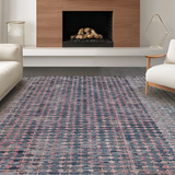 Ultra Soft Area Rug, Non Slip, Stain Resistant, Washable Area Rugs for Living Room, Bedroom, Elegant Foldable Microfiber Home Décor Non-Slip Washable Floor Covering(Blue)