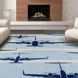 Vibrant Square Shape Decorative(Blue)