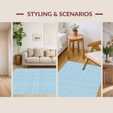 Rustic Blue Tiled Elegance(Blue)