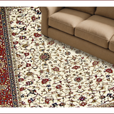 Ultra Soft Area Rug, Non Slip, Stain Resistant, Washable Area Rugs for Living Room, Bedroom, Chic Geometric Tiled Arrangement(Red)