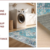 Blue Floral Tapestry(Blue)